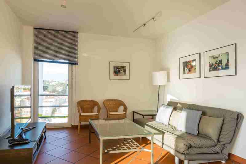 Sofa, TV, Wohnnen in Fereienwohnung apartament 4 Casa Cubo Carvoeiro Algarve